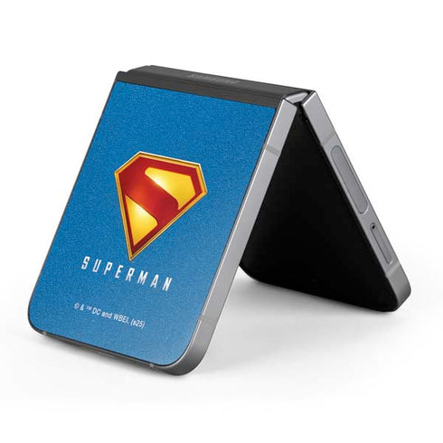 Superman 2025 Classic Superman Shield Emblem Galaxy Z Flip6 Skin