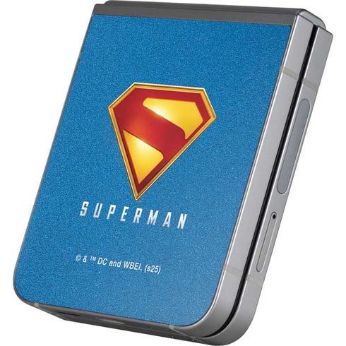 Superman 2025 Classic Superman Shield Emblem Galaxy Z Flip6 Skin