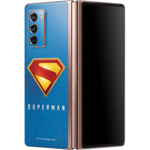 Superman 2025 Classic Superman Shield Emblem Galaxy Z Fold2 5G Skin