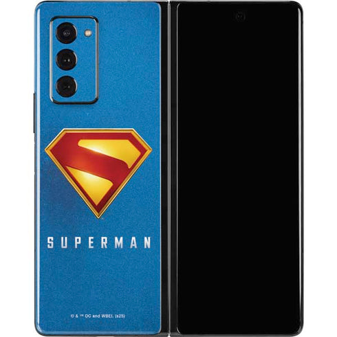 Superman 2025 Classic Superman Shield Emblem Galaxy Z Fold2 5G Skin