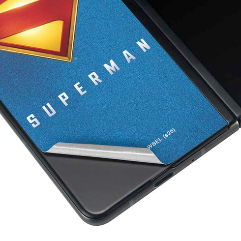 Superman 2025 Classic Superman Shield Emblem Galaxy Z Fold3 5G Skin