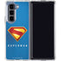 Superman 2025 Classic Superman Shield Emblem Galaxy Z Fold5 5G Clear Case