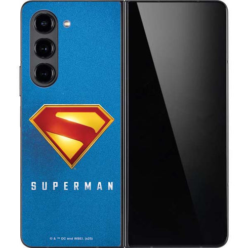 Superman 2025 Classic Superman Shield Emblem Galaxy Z Fold5 5G Skin