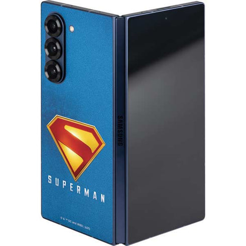 Superman 2025 Classic Superman Shield Emblem Galaxy Z Fold6 Skin