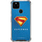 Superman 2025 Classic Superman Shield Emblem Google Pixel 5a 5G Clear Case