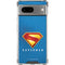 Superman 2025 Classic Superman Shield Emblem Google Pixel 8a Clear Case