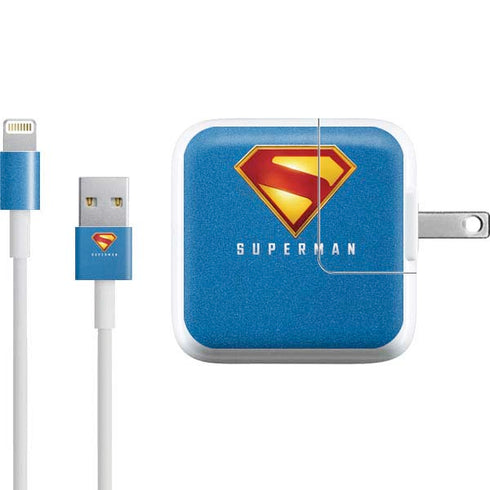 Superman 2025 Classic Superman Shield Emblem iPad Charger (10W USB) Skin