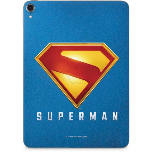 Superman 2025 Classic Superman Shield Emblem Apple iPad Pro Skin