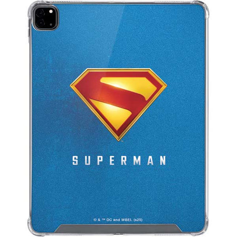 Superman 2025 Classic Superman Shield Emblem iPad Pro 12.9in (2020) Clear Case
