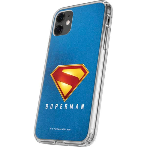 Superman 2025 Classic Superman Shield Emblem iPhone 11 Clear Case