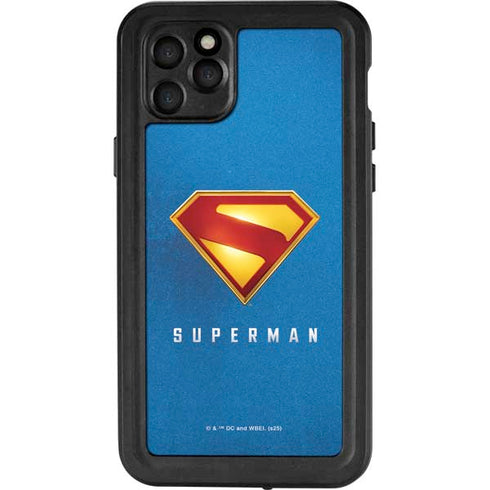 Superman 2025 Classic Superman Shield Emblem iPhone 11 Pro Max Waterproof Case