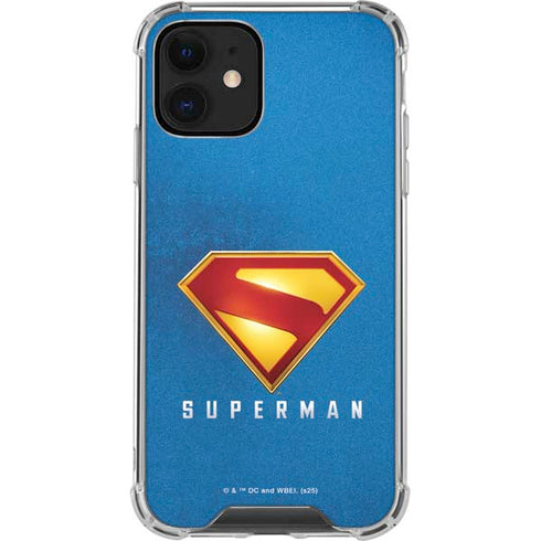 Superman 2025 Classic Superman Shield Emblem iPhone 12 Clear Case