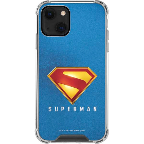 Superman 2025 Classic Superman Shield Emblem iPhone 13 Clear Case