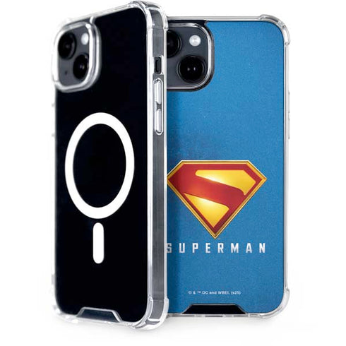 Superman 2025 Classic Superman Shield Emblem iPhone 13 MagSafe Case