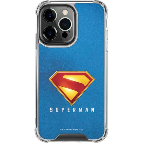 Superman 2025 Classic Superman Shield Emblem iPhone 13 Pro Clear Case