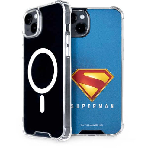 Superman 2025 Classic Superman Shield Emblem iPhone 14 MagSafe Case