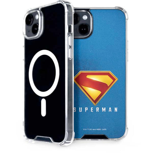 Superman 2025 Classic Superman Shield Emblem iPhone 14 Plus MagSafe Case