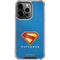 Superman 2025 Classic Superman Shield Emblem iPhone 14 Pro Clear Case