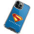 Superman 2025 Classic Superman Shield Emblem iPhone 14 Pro Clear Case