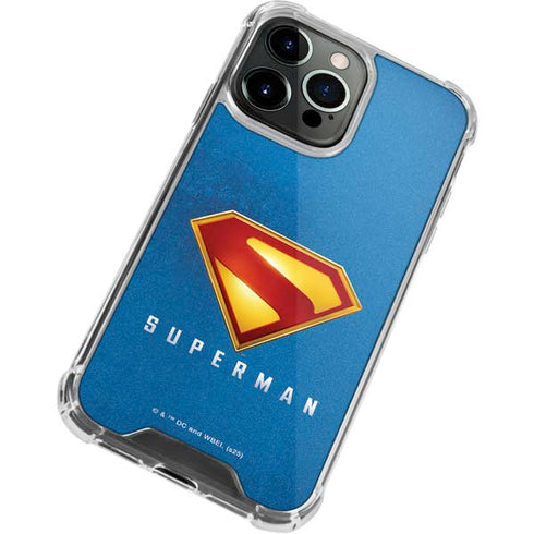 Superman 2025 Classic Superman Shield Emblem iPhone 14 Pro Max Clear Case