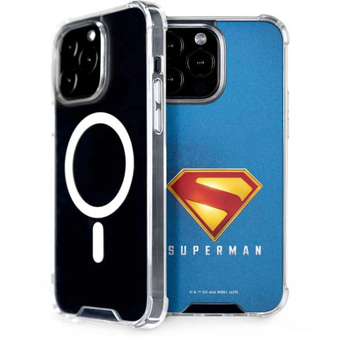 Superman 2025 Classic Superman Shield Emblem iPhone 14 Pro Max MagSafe Case
