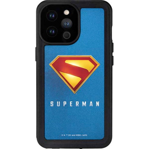 Superman 2025 Classic Superman Shield Emblem iPhone 14 Pro Max Waterproof Case
