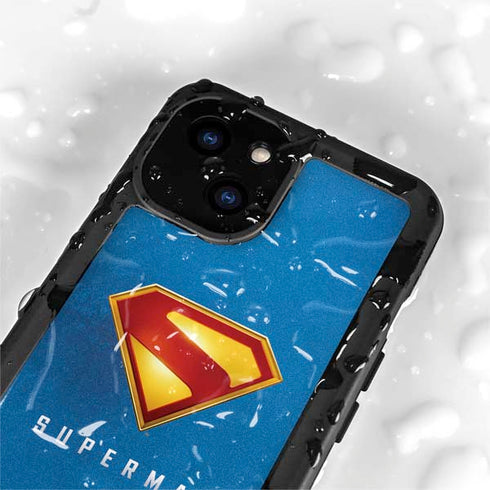 Superman 2025 Classic Superman Shield Emblem iPhone 15 Plus Waterproof Case