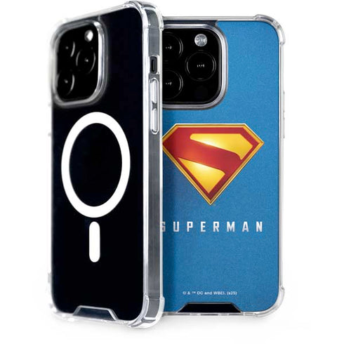 Superman 2025 Classic Superman Shield Emblem iPhone 15 Pro MagSafe Case