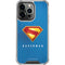 Superman 2025 Classic Superman Shield Emblem iPhone 15 Pro Max Clear Case