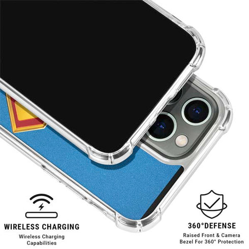 Superman 2025 Classic Superman Shield Emblem iPhone 15 Pro Max Clear Case