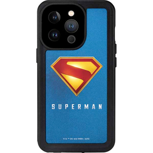 Superman 2025 Classic Superman Shield Emblem iPhone 15 Pro Waterproof Case