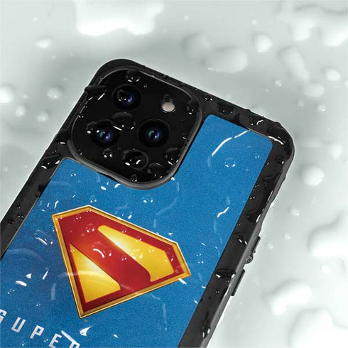 Superman 2025 Classic Superman Shield Emblem iPhone 15 Pro Waterproof Case
