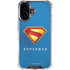 Superman 2025 Classic Superman Shield Emblem iPhone 16 Clear Case