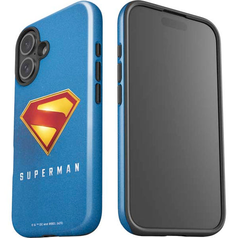 Superman 2025 Classic Superman Shield Emblem iPhone 16 Plus Impact Case