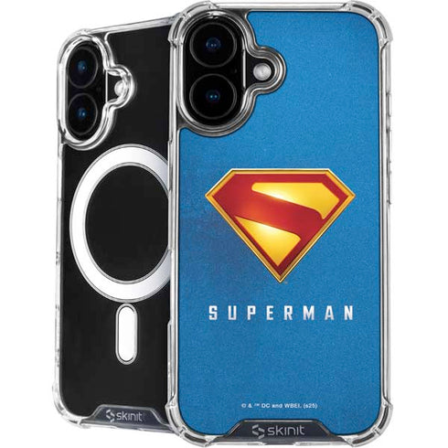 Superman 2025 Classic Superman Shield Emblem iPhone 16 Plus MagSafe Case