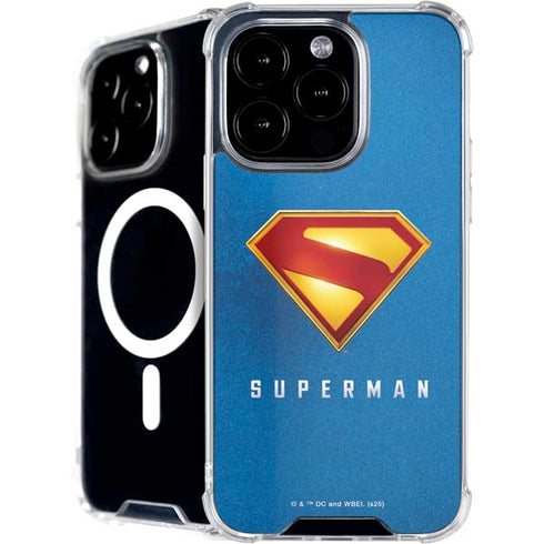 Superman 2025 Classic Superman Shield Emblem iPhone 16 Pro Max MagSafe Case