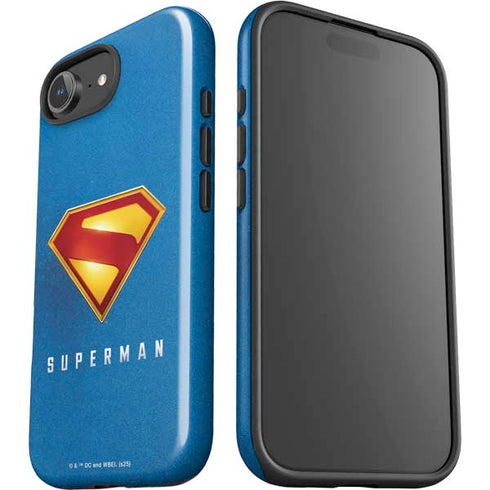 Superman 2025 Classic Superman Shield Emblem iPhone 16e Impact Case