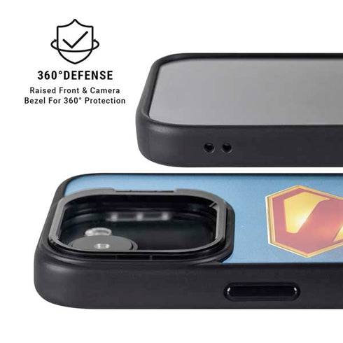 Superman 2025 Classic Superman Shield Emblem iPhone 16e Kickstand Case