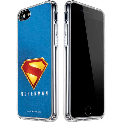 Superman 2025 Classic Superman Shield Emblem iPhone SE (2nd & 3rd Gen) Clear Case