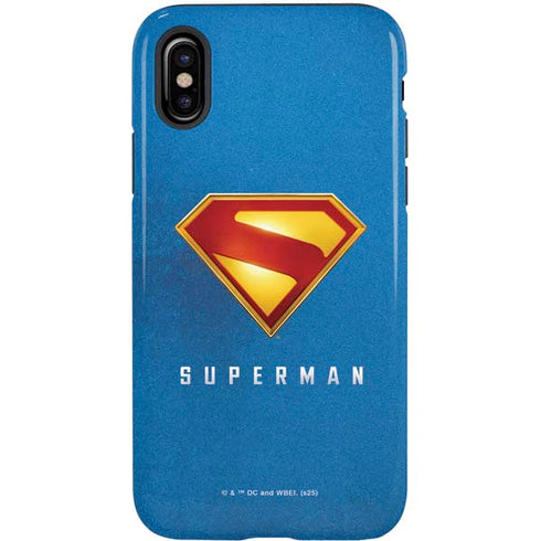 Superman 2025 Classic Superman Shield Emblem iPhone X Pro Case