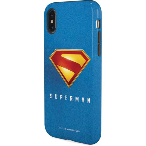Superman 2025 Classic Superman Shield Emblem iPhone X Pro Case