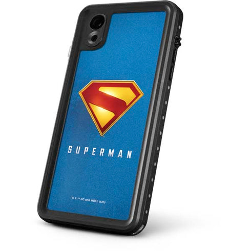 Superman 2025 Classic Superman Shield Emblem iPhone XR Waterproof Case