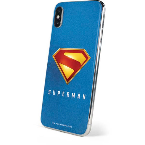 Superman 2025 Classic Superman Shield Emblem iPhone XS Skin