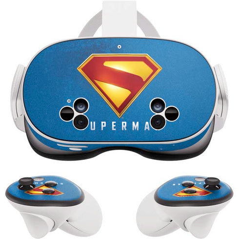 Superman 2025 Classic Superman Shield Emblem Meta Quest 3S Skin