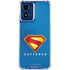 Superman 2025 Classic Superman Shield Emblem Moto G Play 4G (2024) Clear Case