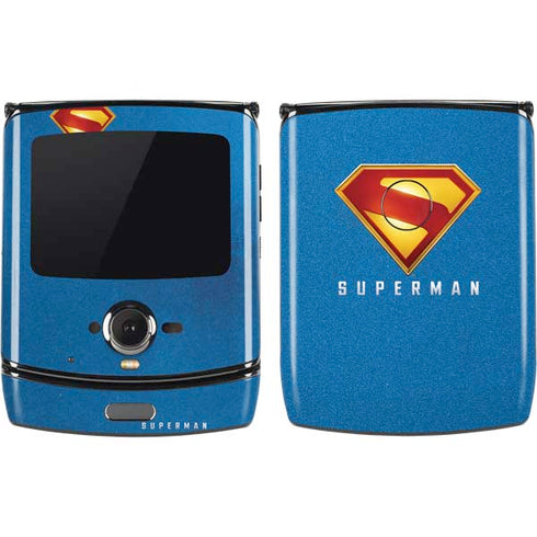 Superman 2025 Classic Superman Shield Emblem Motorola RAZR Skin