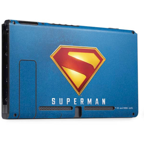 Superman 2025 Classic Superman Shield Emblem Nintendo Switch Bundle Skin