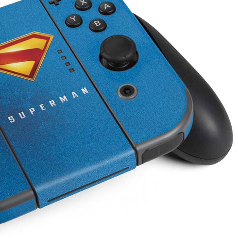 Superman 2025 Classic Superman Shield Emblem Nintendo Switch (2017-2021) Joy-Con Controller Skin