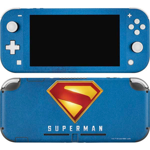 Superman 2025 Classic Superman Shield Emblem Nintendo Switch Lite Skin