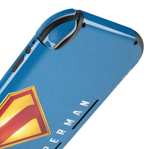 Superman 2025 Classic Superman Shield Emblem Nintendo Switch Lite Skin
